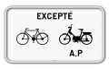 Panneau de signalisation M12