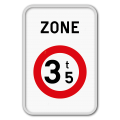 Panneau de signalisation ZC21