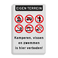 Koptekst + 6x Verkeersteken + 7 tekstregels 
