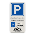 Verkeersteken - 3 tekstregels - betaald parkeren- Ondertekst