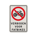 Verkeersteken + 8 tekstregels [afwijkend]