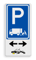 Parkeerbord + icon + pictogram