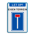 Koptekst + tekstregel + Verkeersteken