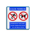 Koptekst - 2 pictogrammen - tekstregels