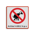 Verkeersteken + 1 tekstregel