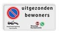 Verkeersteken - Pictogram - Tekstregels en pijlen