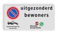 Verkeersteken - Pictogram - Tekstregels en pijlen