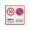 4 verkeerstekens / pictogrammen