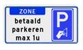 Tekstvalk + Verkeersteken rechts
