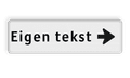 2 regels tekst + routepijl