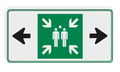 Verkeersteken + pijlen