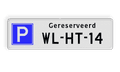 E serie + tekstregen en kenteken