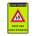 Koptekst + Verkeersteken + 5 tekstregels