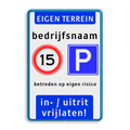 Koptekst + 2 tekstregels - 2x Verkeersteken + 4 tekstregels + Ondertekst