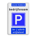 Koptekst - 2 tekstregels - Verkeersteken - Ondertekst