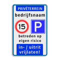 Koptekst + 2 tekstregels - 2x Verkeersteken + 4 tekstregels + Ondertekst