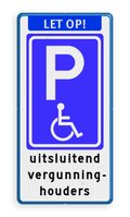 Aanhef + Parkeerbord + 5 tekstregels