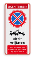 Koptekst + Verkeersteken + Pictogram + 2 tekstregels + Ondertekst