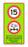 2x Verkeersteken + Pictogram