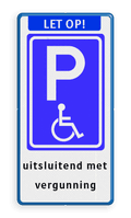 Aanhef + Parkeerbord + 5 tekstregels
