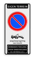 Koptekst + Verkeersteken + Pictogram + Ondertekst