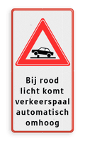 Verkeersteken + 8 tekstregels
