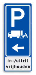 Verkeersteken 2:3 - 2 tekstregels - Pictogram - 3 tekstregels