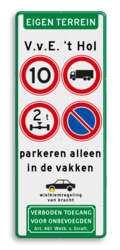 koptekst - 1 tekstregel - 4 verkeersteken - 4 tekstregels  - pictogram - ondertekst