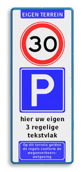 Koptekst + 2x Verkeersteken + 3 tekstregels + Ondertekst