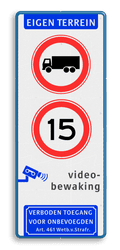 Koptekst + 2x Verkeersteken + Pictogram + Ondertekst