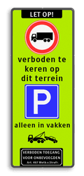 koptekst - verkeersteken - 3 tekstregels - verkeersteken - 1 tekstregel - pictogram - ondertekst