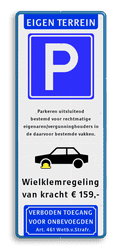 Koptekst + Verkeersteken + 4 tekstregels + Pictogram + tekstregels + Ondertekst