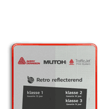 Verkeersbord reflecterende folie - 3020 - rood - wit - detail klasse 3 en klasse 1