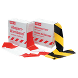 Ruban de balisage jaune et noir ou rouge et blanc - 500 mètres