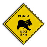 Verkeersbord Australië - KOALA