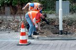 Plaatsing paaltje (laag model) in straatwerk - op eigen terrein