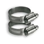 RVS klembanden met variabele diameter (set 2 stuks)