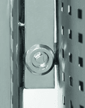 Poubelle extérieure en inox 35 L avec bac basculant et serrure triangulaire