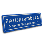 Plaatsnaambord 1540x520 mm RVV H01b