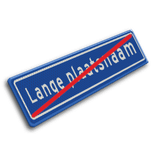 Plaatsnaambord 1840x340 mm RVV H02b (einde)