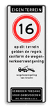 Verkeersbord 400x1000mm et-A01-odt_wsl_art461