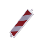 Geleidebaken BB35 type B rood wit dubbelzijdig retro-reflecterend