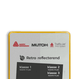 Omleidingsbord voetpad/fietspad afgesloten, volg omleidingsroute - reflecterend