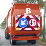 Bande réfléchissante adhésive rouge/blanc 200mm – Classe 3 sur mesure