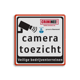 Tekstbord Cameratoezicht | Criminee