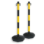 Kit de 2 poteaux de guidage en plastique avec pieds remplissables