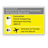 Informatiebord 1200x800mm - Schiphol-stijl