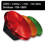Verkeerslicht LED 3x Ø210mm polycarbonaat