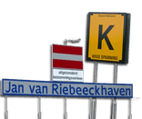 Schaapvaartbord HAAKS / per m2