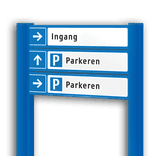 Verwijsbord voor SQUARE-UNIT 1060x200x15mm